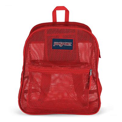 JanSport Mesh Pack Okul Çantası Kırmızı | TR_JS349