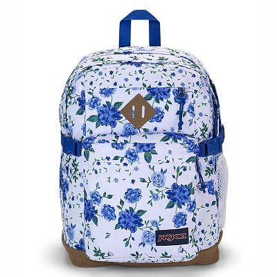 JanSport SUEDE CAMPUS Laptop Sırt Çantası Beyaz Mavi | TR_JS277