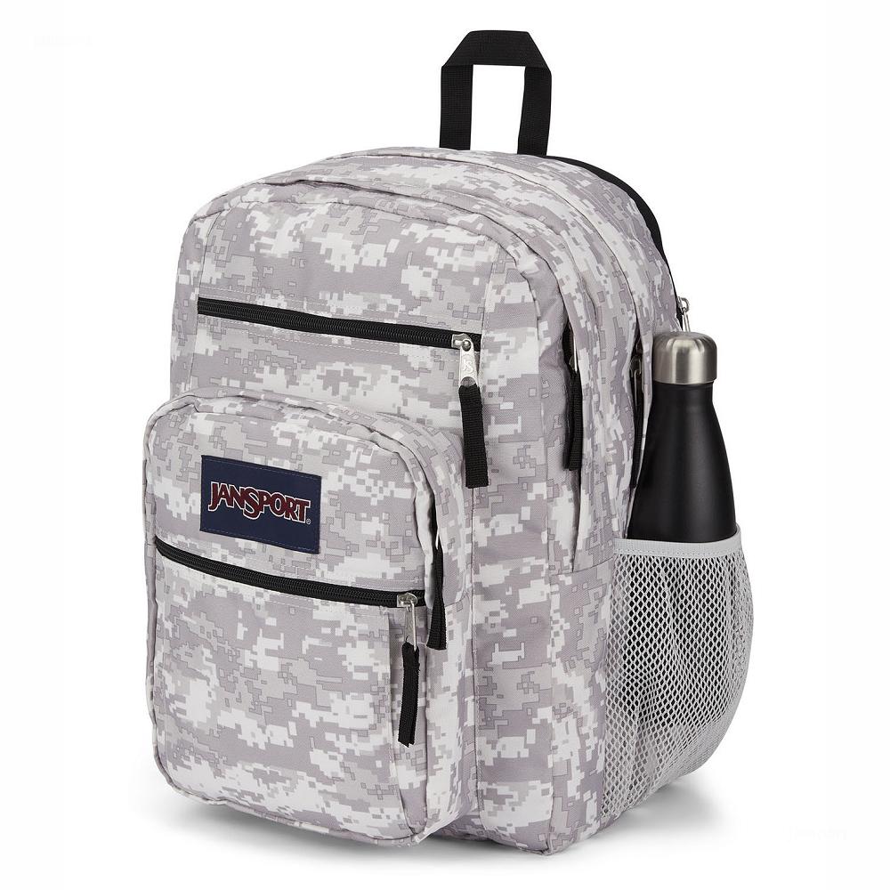 JanSport BIG STUDENT Laptop Sırt Çantası Gri Camo | TR_JS552