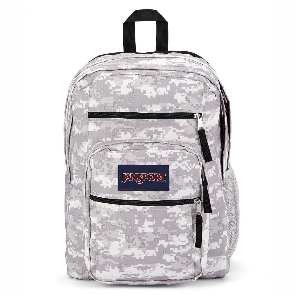 JanSport BIG STUDENT Laptop Sırt Çantası Gri Camo | TR_JS552