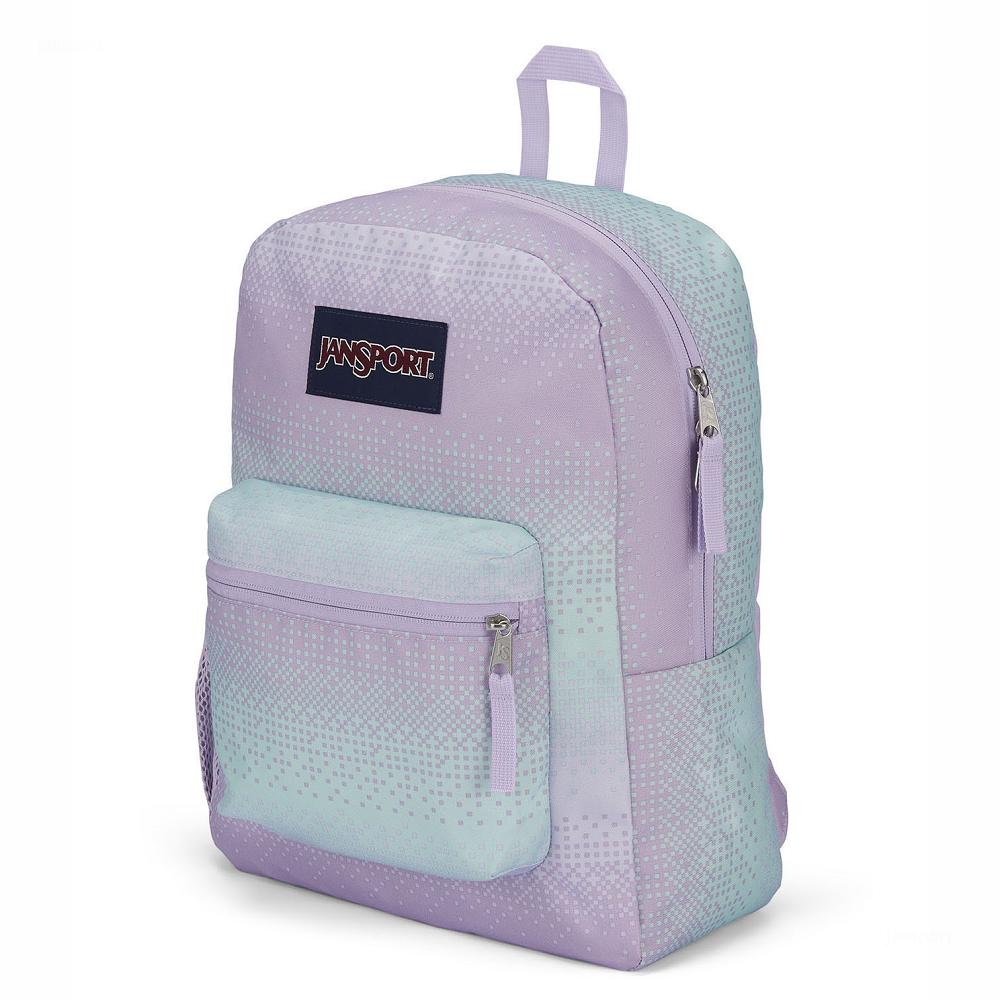JanSport CROSS TOWN Okul Çantası Mor Yeşil | TR_JS378