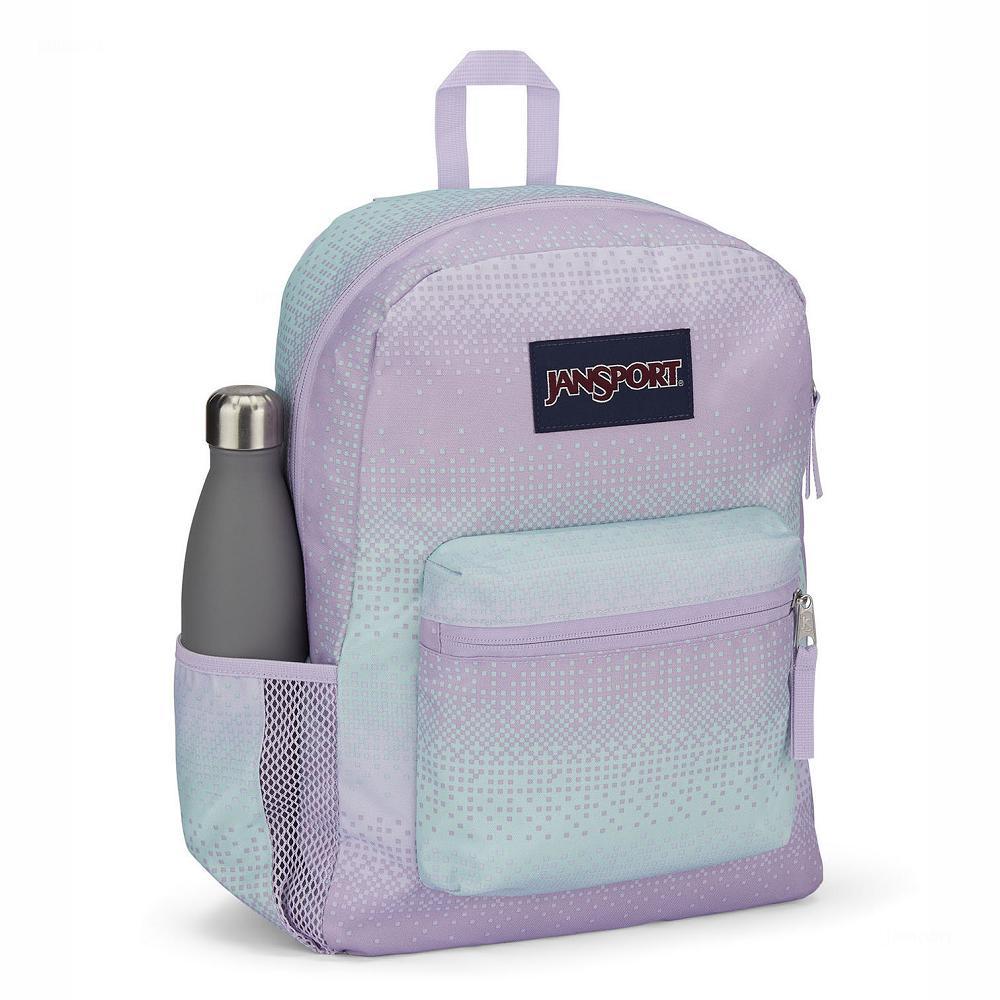 JanSport CROSS TOWN Okul Çantası Mor Yeşil | TR_JS378