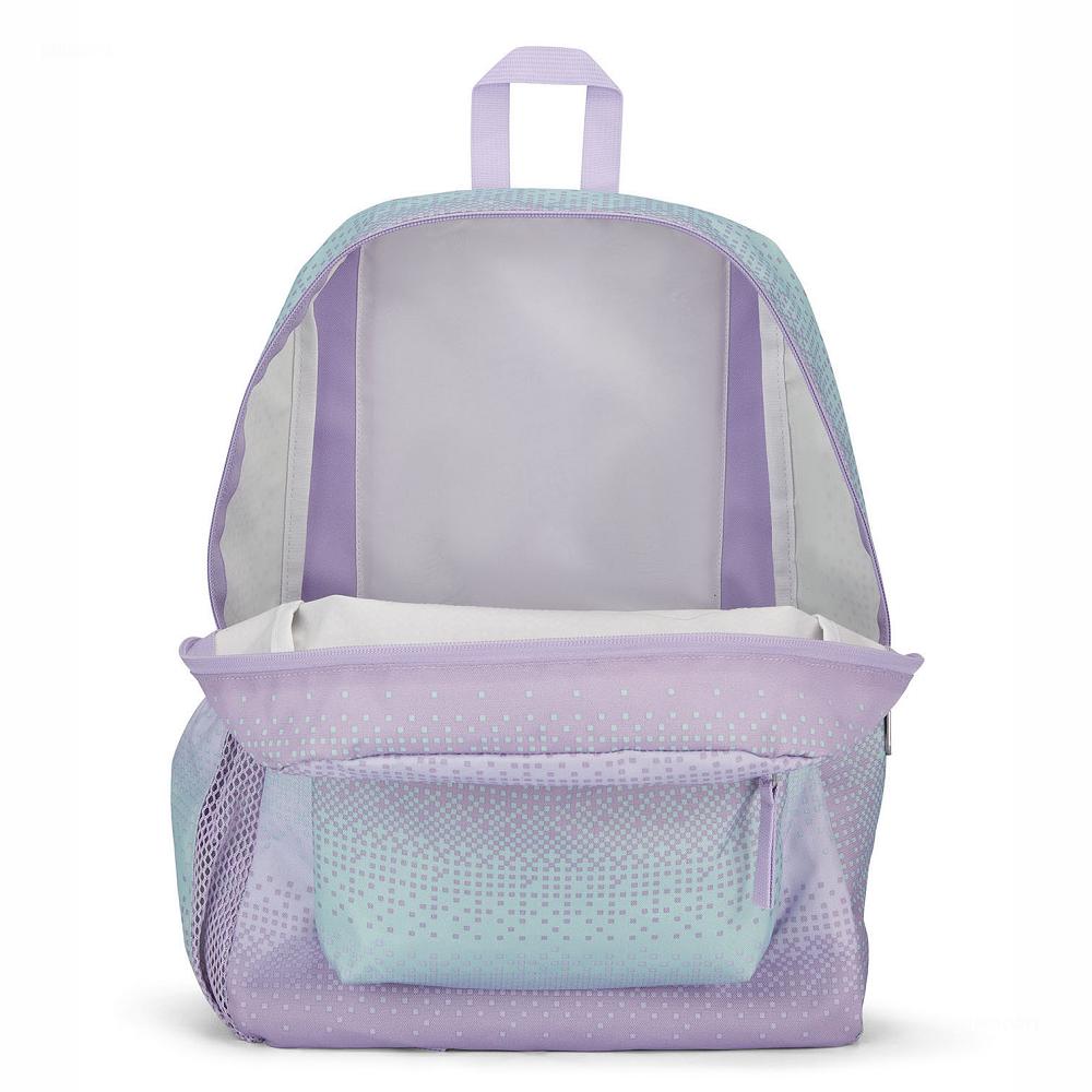 JanSport CROSS TOWN Okul Çantası Mor Yeşil | TR_JS378