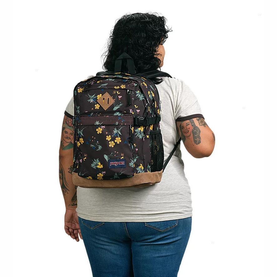 JanSport DARK FLORA BUNDLE Laptop Sırt Çantası Kahverengi | TR_JS295
