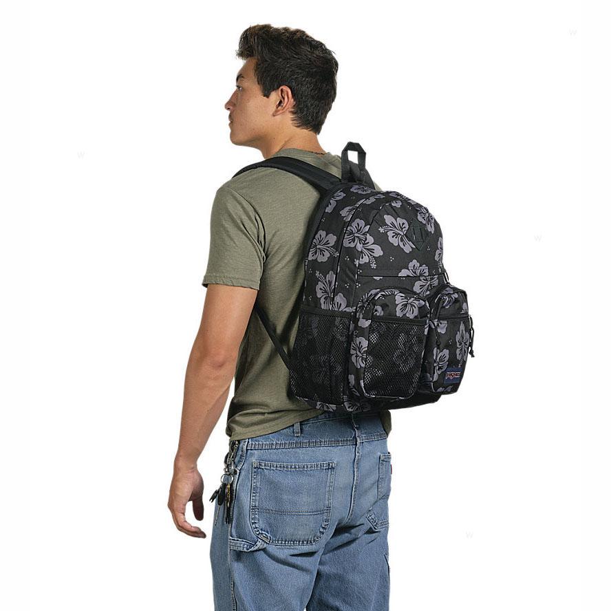 JanSport GRANBY Okul Çantası Siyah Gri | TR_JS095