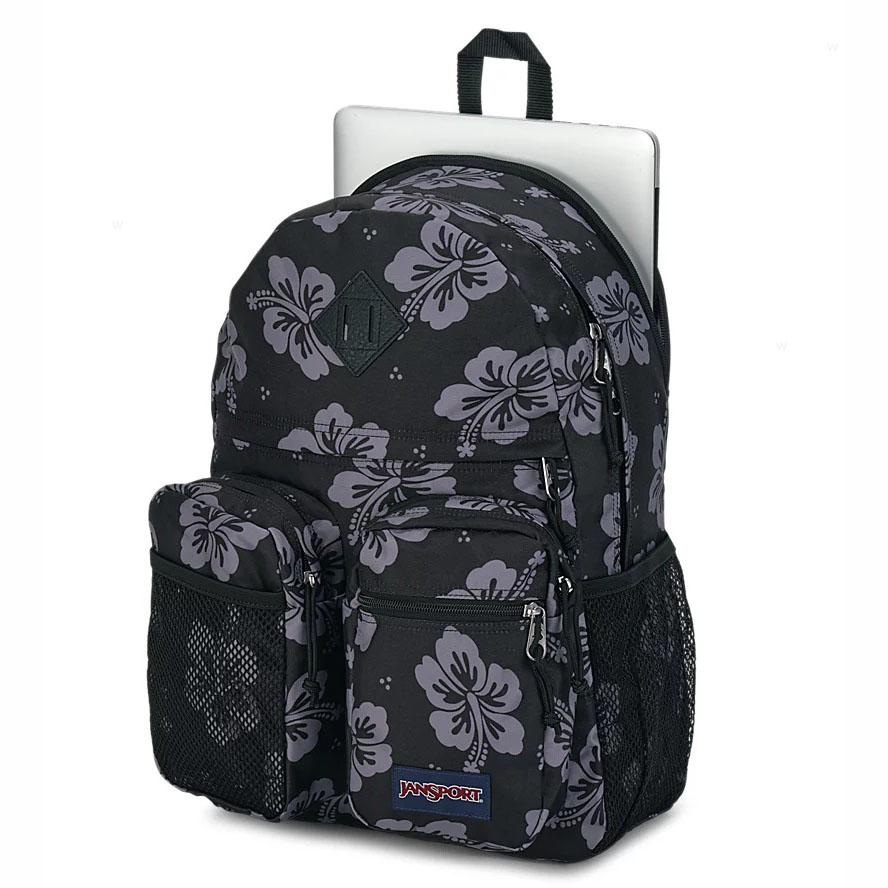 JanSport GRANBY Okul Çantası Siyah Gri | TR_JS095
