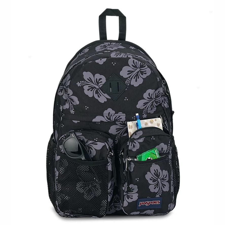 JanSport GRANBY Okul Çantası Siyah Gri | TR_JS095