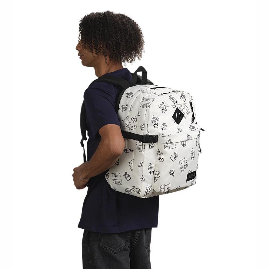 JanSport Main Campus Okul Çantası Beyaz | TR_JS538B