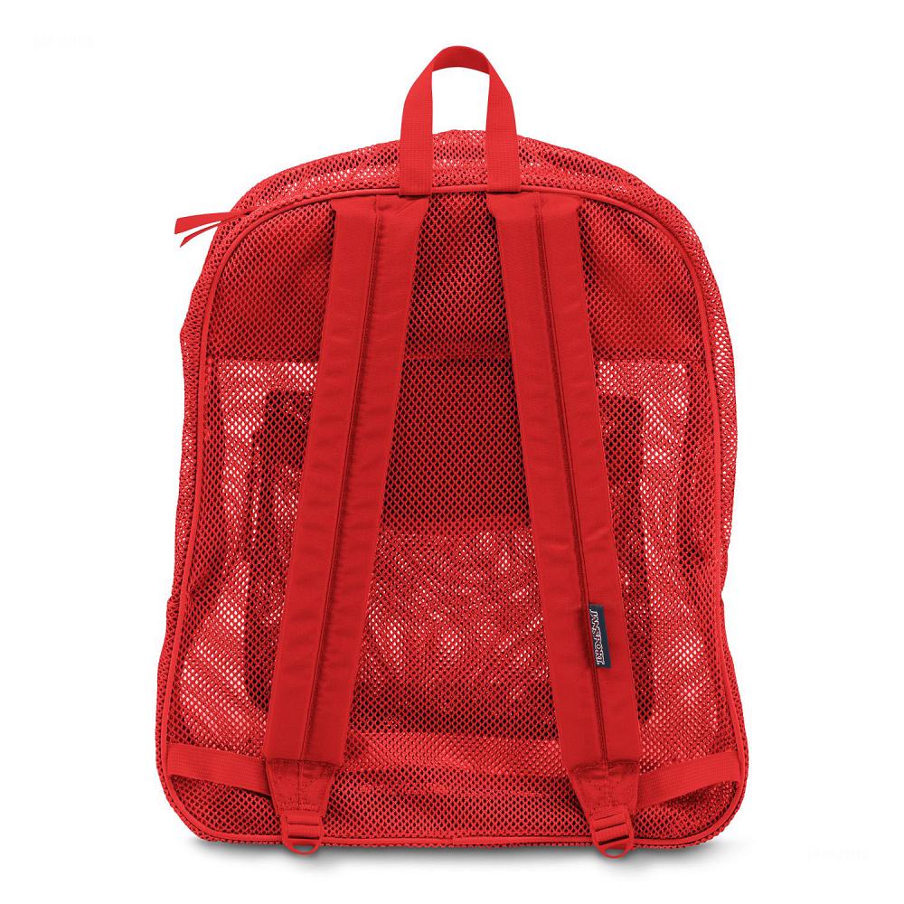 JanSport Mesh Pack Okul Çantası Kırmızı | TR_JS349