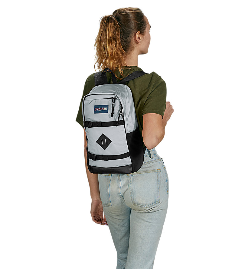 JanSport Off Campus Askılı Okul Çantası Gri | TR_JS032