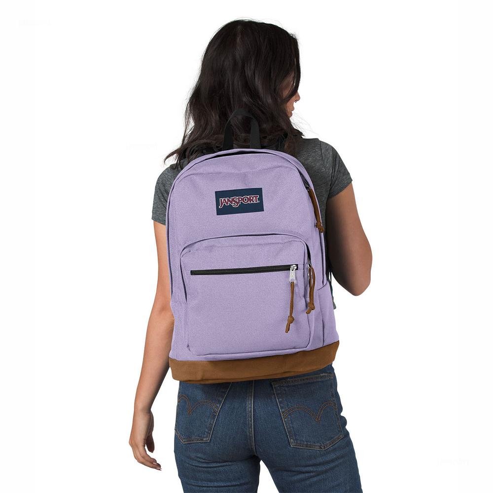 JanSport Right Pack Laptop Sırt Çantası Mor | TR_JS035