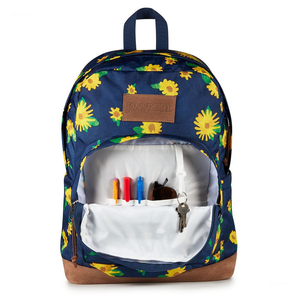 JanSport Right Pack Laptop Sırt Çantası Lacivert Sarı | TR_JS046