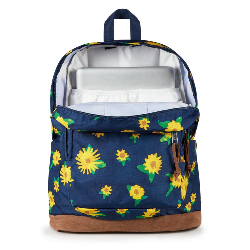 JanSport Right Pack Laptop Sırt Çantası Lacivert Sarı | TR_JS046