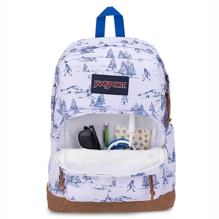 JanSport Right Pack Laptop Sırt Çantası Beyaz Mavi | TR_JS238B