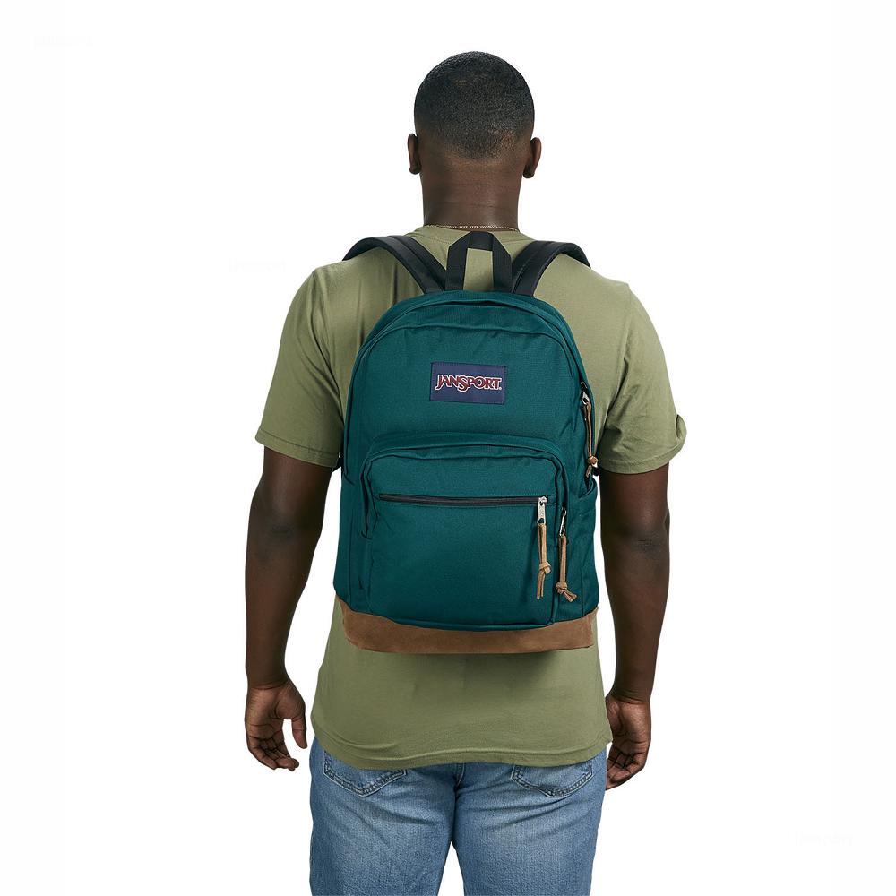 JanSport Right Pack Laptop Sırt Çantası Koyu Yeşil | TR_JS373