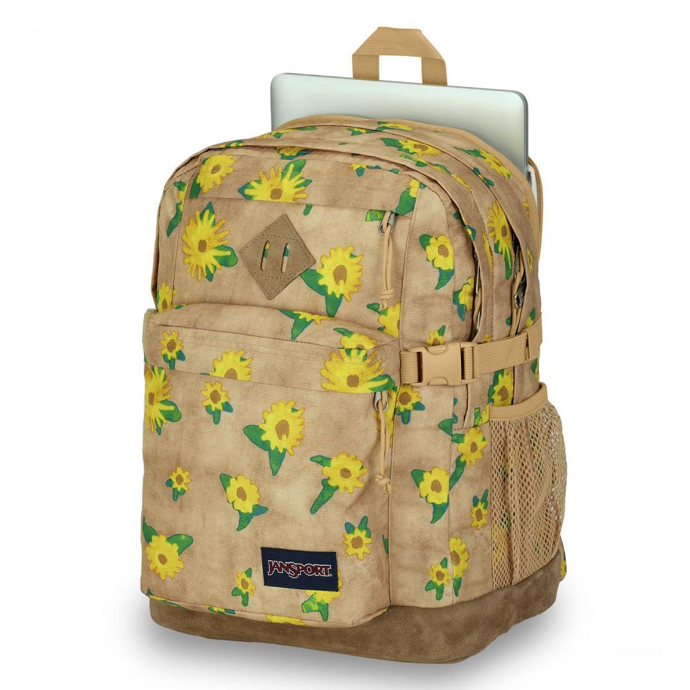 JanSport SUEDE CAMPUS Laptop Sırt Çantası Haki | TR_JS519