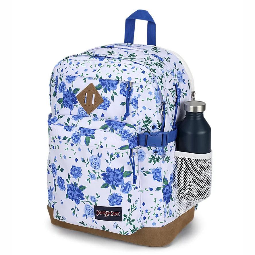 JanSport SUEDE CAMPUS Okul Çantası Beyaz Mavi | TR_JS091