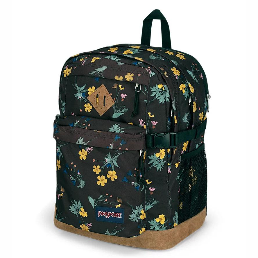 JanSport SUEDE CAMPUS Okul Çantası Siyah Sarı | TR_JS04B
