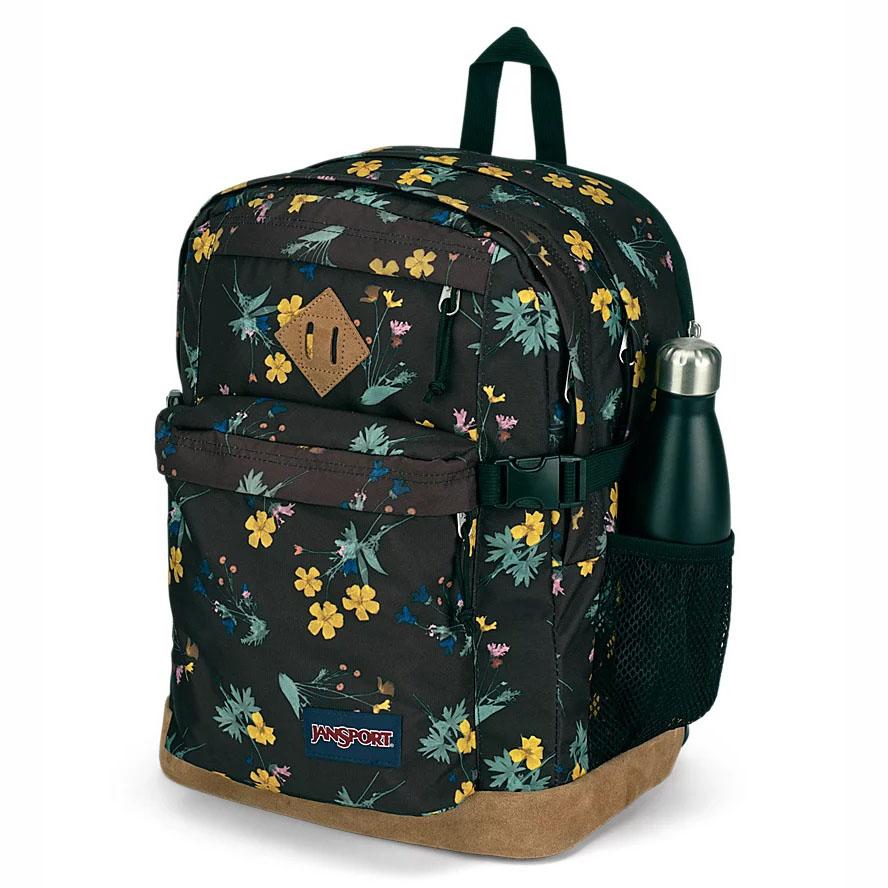 JanSport SUEDE CAMPUS Okul Çantası Siyah Sarı | TR_JS04B
