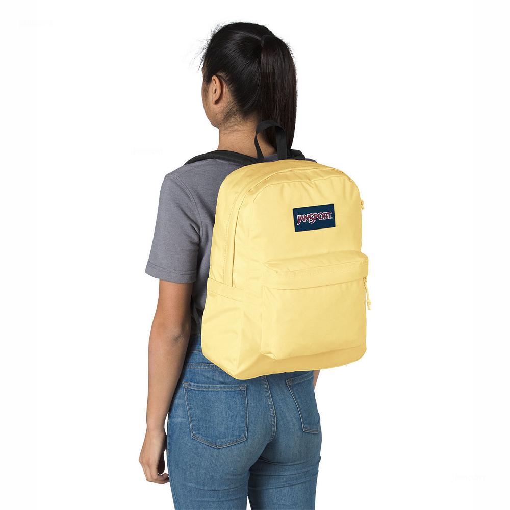 JanSport SuperBreak® Plus Laptop Sırt Çantası Sarı | TR_JS225
