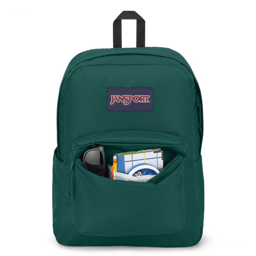JanSport SuperBreak® Plus Laptop Sırt Çantası Koyu Yeşil | TR_JS266
