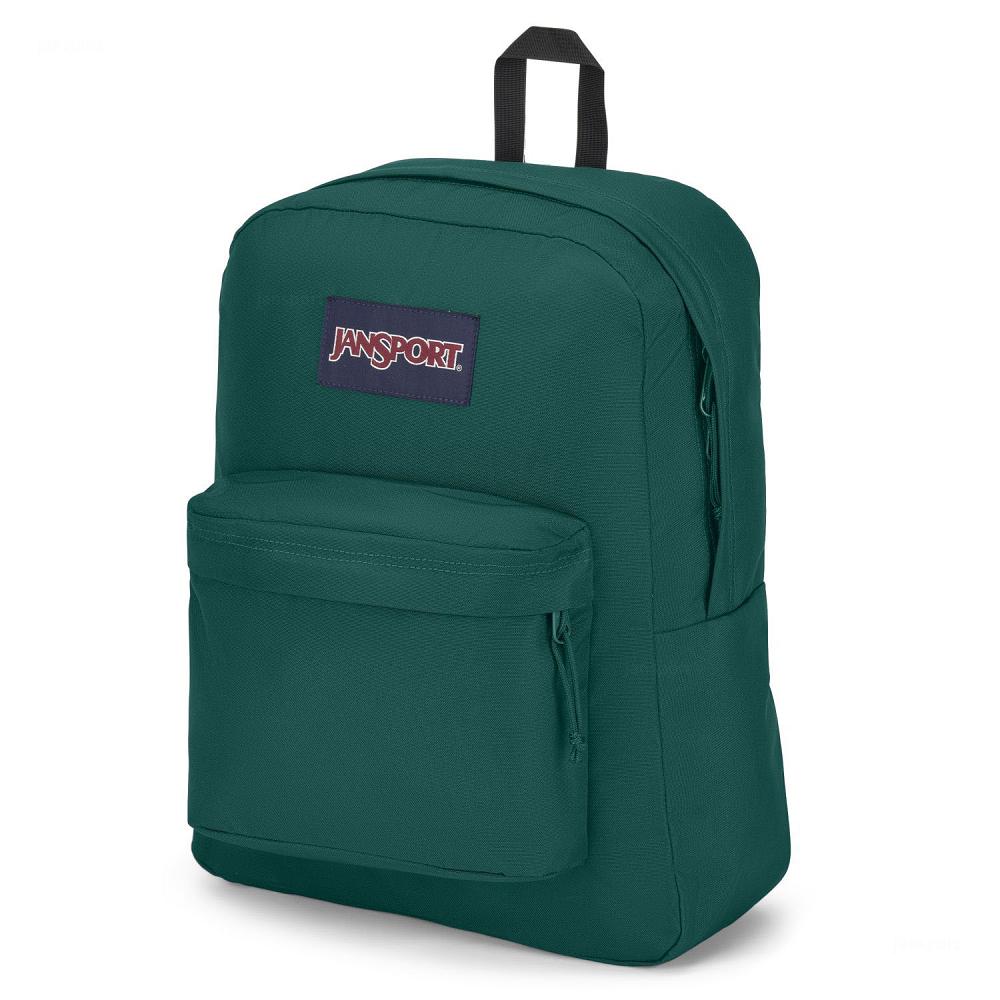 JanSport SuperBreak® Plus Laptop Sırt Çantası Koyu Yeşil | TR_JS266