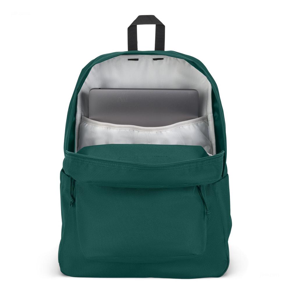 JanSport SuperBreak® Plus Laptop Sırt Çantası Koyu Yeşil | TR_JS266