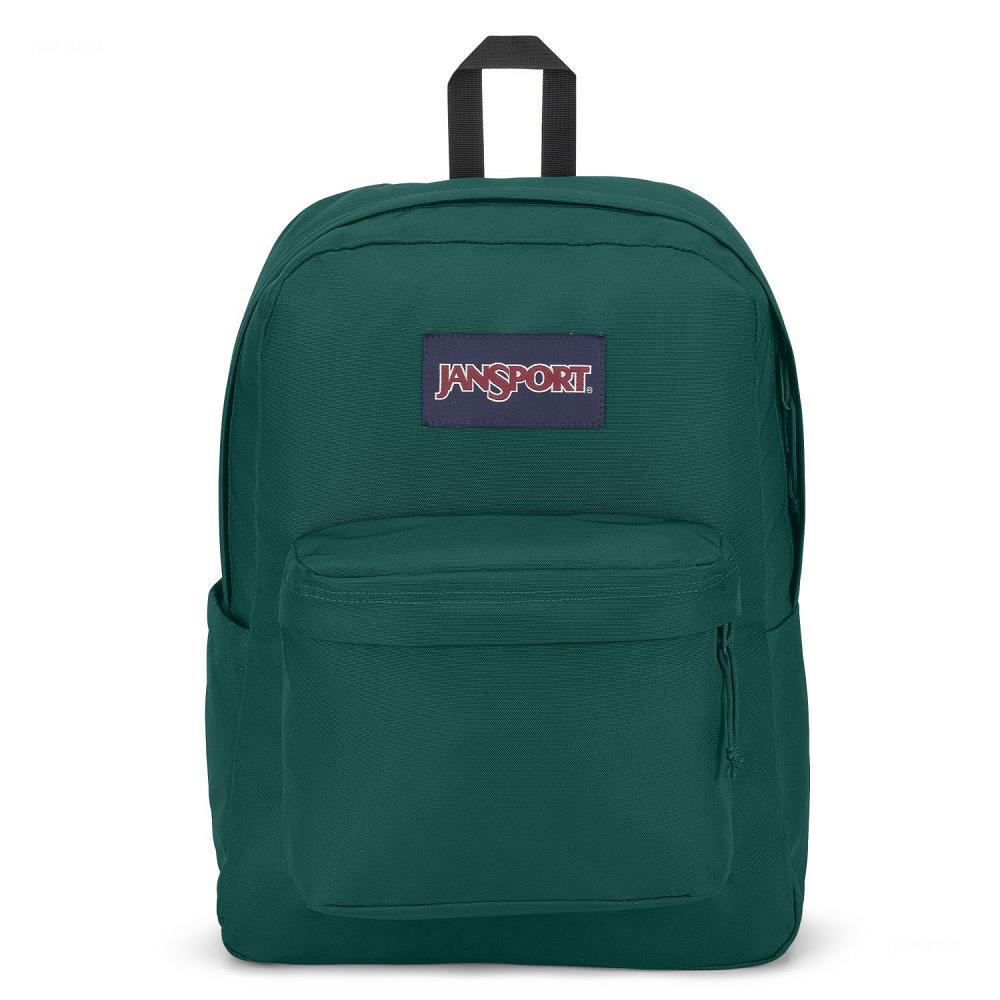 JanSport SuperBreak® Plus Laptop Sırt Çantası Koyu Yeşil | TR_JS266