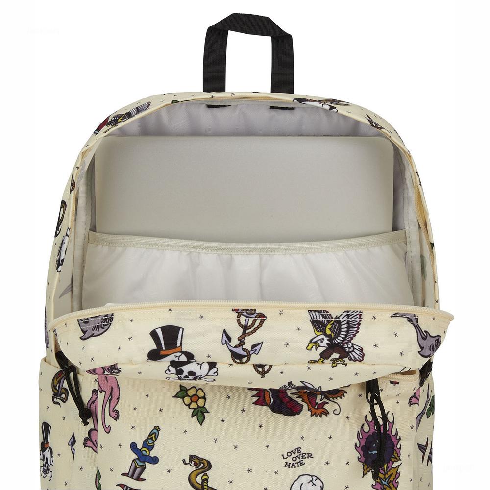 JanSport SuperBreak® Plus Laptop Sırt Çantası Bej Rengi | TR_JS334
