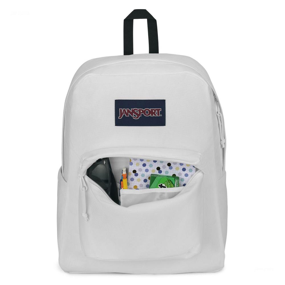 JanSport SuperBreak® Plus Okul Çantası Beyaz | TR_JS463